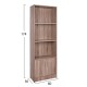 ΒΙΒΛΙΟΘΗΚΗ ΜΕΛΑΜΙΝΗΣ FB92269.02 ΣΕ ΧΡΩΜΑ SONAMA 60x30x174Υεκ.
