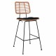 ΣΚΑΜΠΟ ΜΕΤΑΛΛΙΚΟ ΜΕ ΜΑΞΙΛΑΡΙ FB95455 ΜΕ WICKER ΜΠΕΖ 46,5x55x117,5Υ εκ.