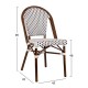 ΚΑΡΕΚΛΑ ΑΛΟΥΜΙΝΙΟΥ BAMBOO ΜΕ ΛΕΥΚΟ ΜΑΥΡΟ FB95566.01 45x54x90Υεκ.
