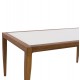 ΤΡΑΠΕΖΙ MEIR ΣΑΛΟΝΙΟΥ ΑΛΟΥΜΙΝΙΟΥ BAMBOO LOOK ΜΕ ΓΥΑΛΙ 100Χ58Χ46 FB95551.01