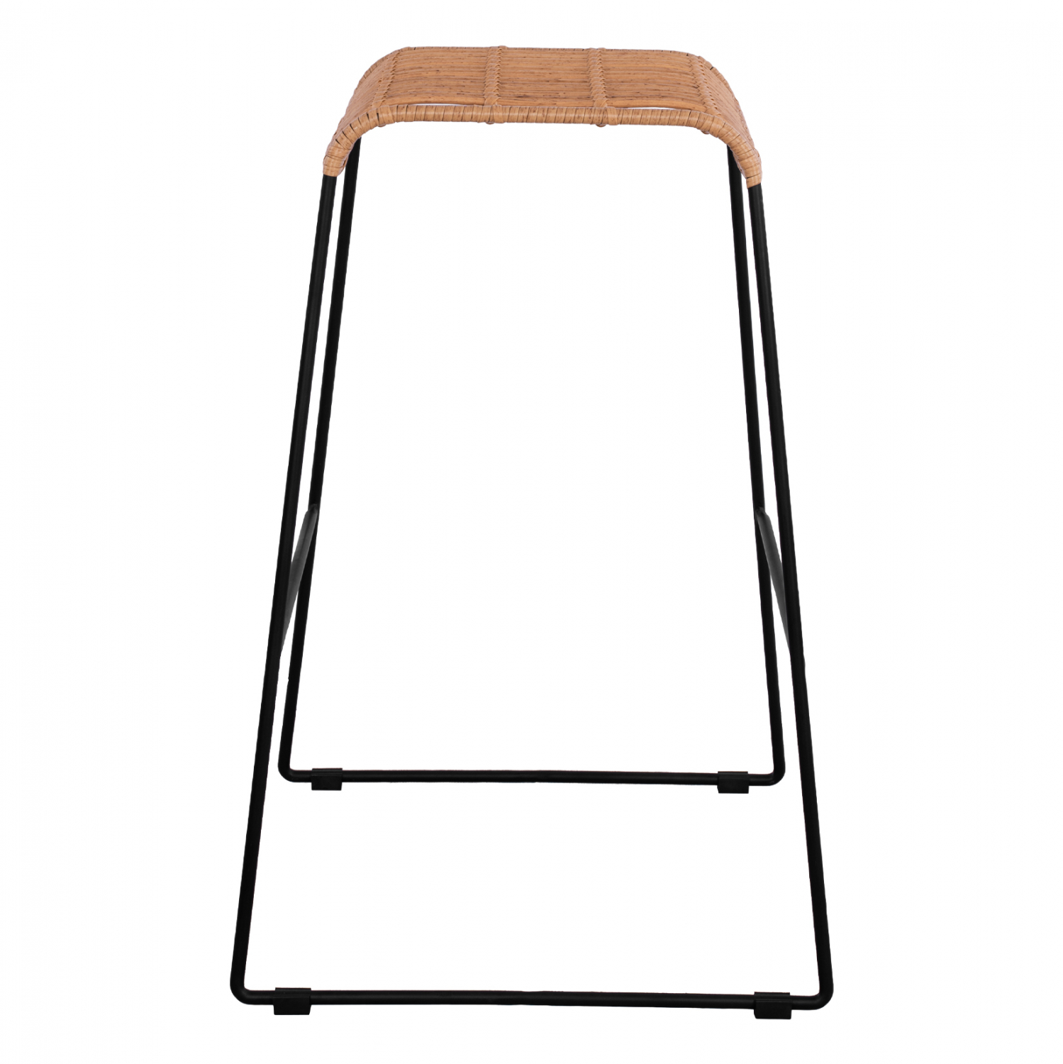 ΣΚΑΜΠΟ ΜΕΤΑΛΛΙΚΟ FB95641 ΜΕ WICKER ΣΕ ΜΠΕΖ ΑΠΟΧΡΩΣΗ 49x50x76 εκ.
