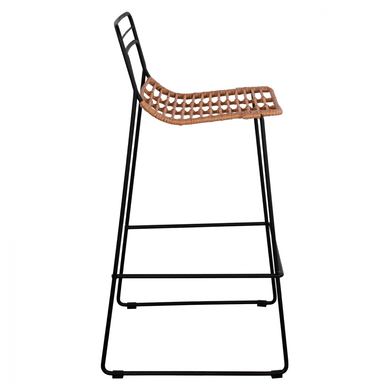 ΣΚΑΜΠΟ ΜΕΤΑΛΛΙΚΟ FB95642 ΜΕ WICKER ΣΕ ΜΠΕΖ ΑΠΟΧΡΩΣΗ 48x53x100 εκ.