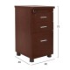 ΣΥΡΤΑΡΙΕΡΑ ΓΡΑΦΕΙΟΥ ΕΠΑΓΓΕΛΜΑΤΙΚΗ WENGE FB92049.12 40X46X75Υ εκ.