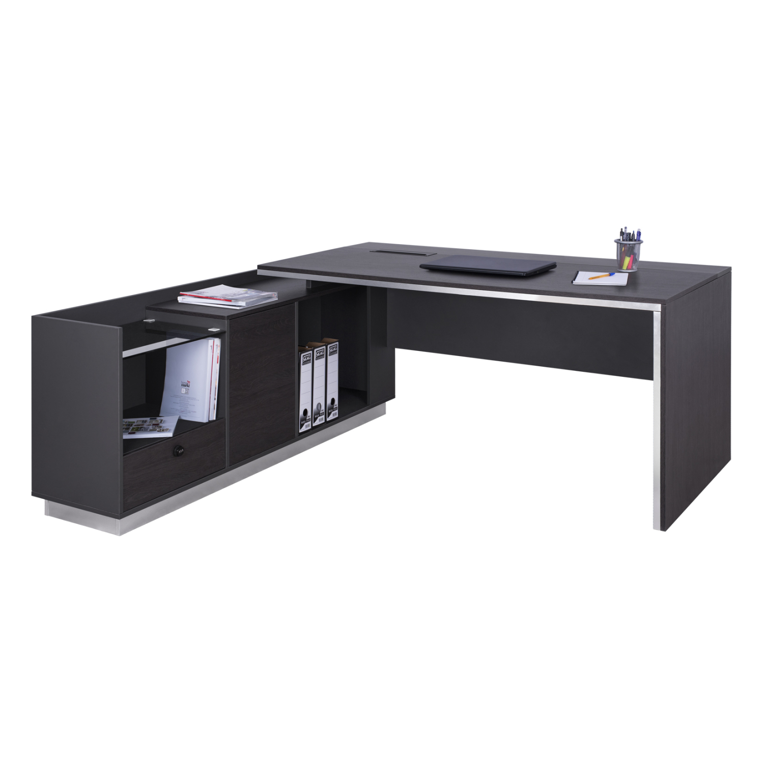 ΓΡΑΦΕΙΟ ΕΠΑΓΓΕΛΜΑΤΙΚΟ ΑΡΙΣΤΕΡΗ ΓΩΝΙΑ ROSEWOOD FB2112L 200X160X76Υ εκ.