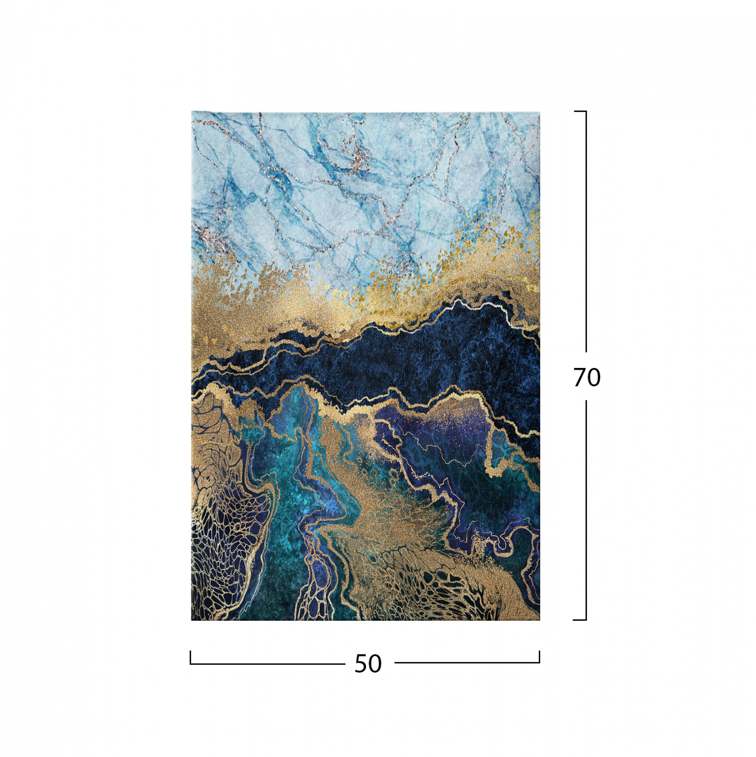 ΠΙΝΑΚΑΣ ΚΑΜΒΑΣ MARBLEIZED EFFECT FB97196.02 50X3X70 εκ.