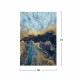 ΠΙΝΑΚΑΣ ΚΑΜΒΑΣ MARBLEIZED EFFECT FB97196.02 50X3X70 εκ.