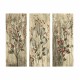 ΠΙΝΑΚΑΣ ΤΡΙΠΤΥΧΟ MDF RED FLOWERS AND BERRIES FB97204.01 60x50x0,3 εκ.