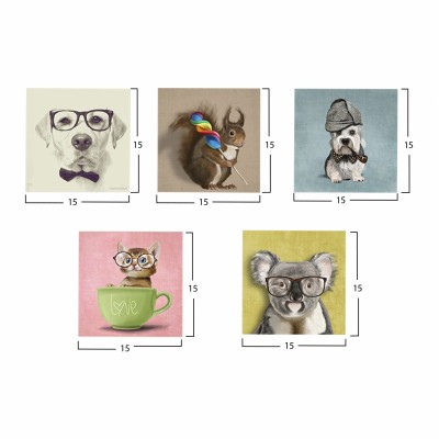 ΠΙΝΑΚΑΣ ΠΕΝΤΑΠΤΥΧΟ MDF CLEVER PETS FB97205.01 75X0,3X15 εκ.