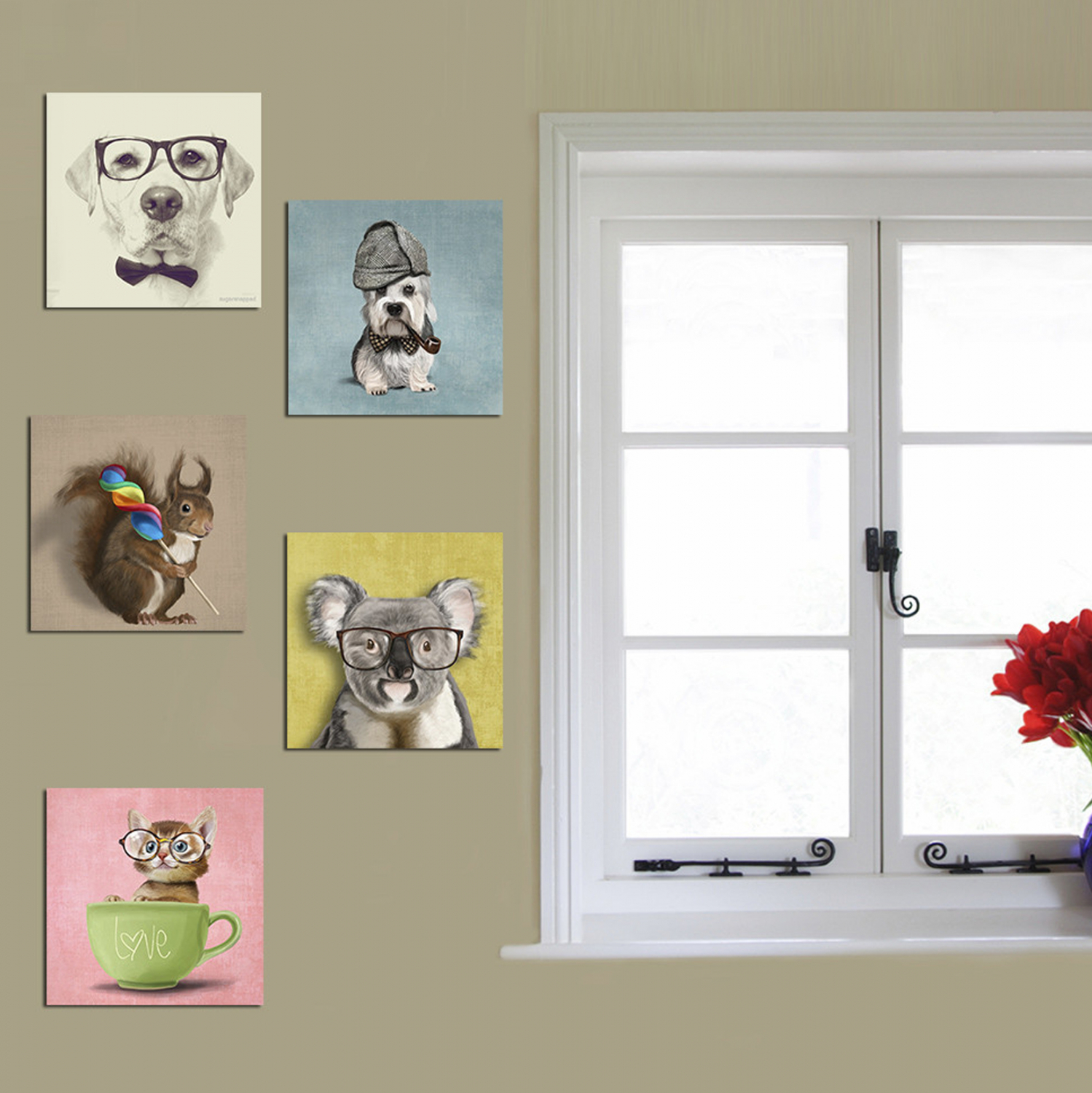 ΠΙΝΑΚΑΣ ΠΕΝΤΑΠΤΥΧΟ MDF CLEVER PETS FB97205.01 75X0,3X15 εκ.
