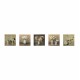 ΠΙΝΑΚΑΣ ΠΕΝΤΑΠΤΥΧΟ MDF ROMANTIC FLOWERS FB97205.02 75X0,3X15 εκ.