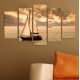 ΠΙΝΑΚΑΣ ΠΕΝΤΑΠΤΥΧΟ MDF SUNSET SAILING FB97206.01 100X0,3X60 εκ.
