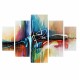 ΠΙΝΑΚΑΣ ΠΕΝΤΑΠΤΥΧΟ MDF ABSTRACT COLORS 82Χ56x3  FB97207.02