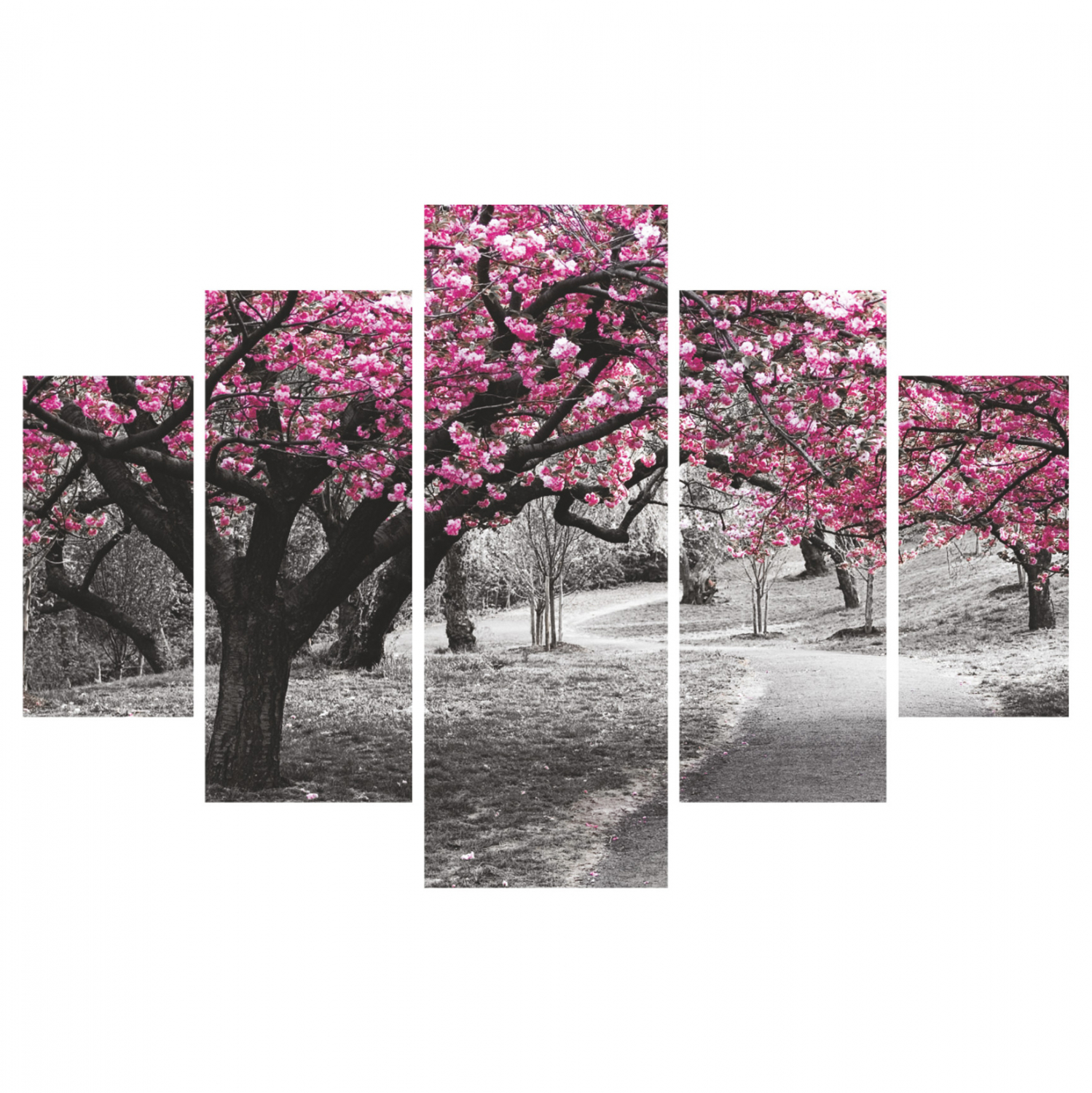ΠΙΝΑΚΑΣ ΠΕΝΤΑΠΤΥΧΟ MDF BLOOMING TREE 82Χ56x3  FB97207.04