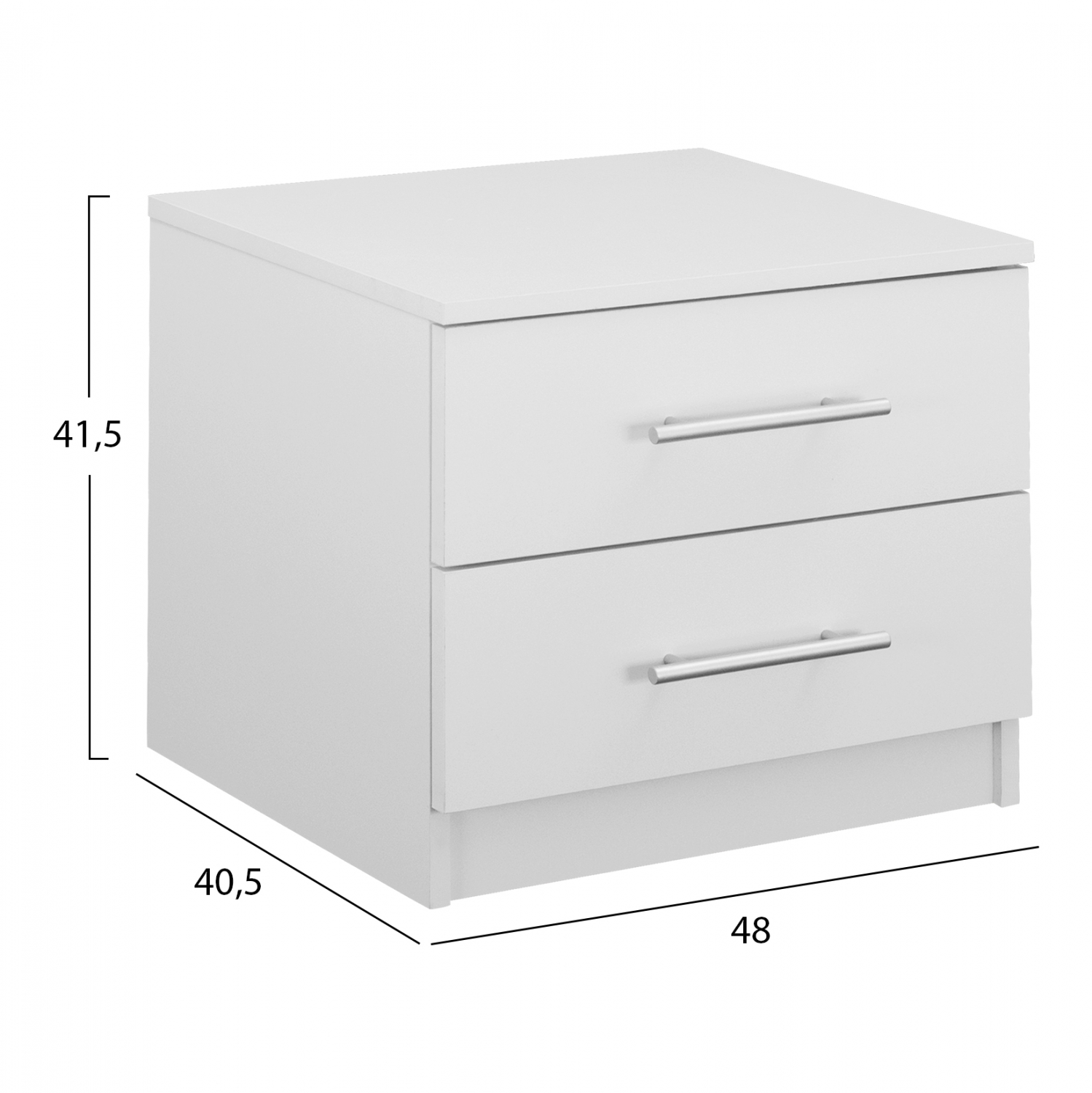 ΚΟΜΟΔΙΝΟ ΜΕΛΑΜΙΝΗΣ FB92220.05 ΛΕΥΚΟ 48x40,5x41,5 εκ.