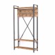 ΕΠΙΠΛΟ ΕΙΣΟΔΟΥ FB98943.01 NATURAL WOOD & ΜΑΥΡΟ  90x34x180 εκ.