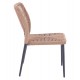 ΚΑΡΕΚΛΑ ΑΛΟΥΜΙΝΙΟΥ ΓΚΡΙ ΜΕ P.E.TWIST RATTAN ΜΠΕΖ FB95770.02 45x63x82Υ εκ.