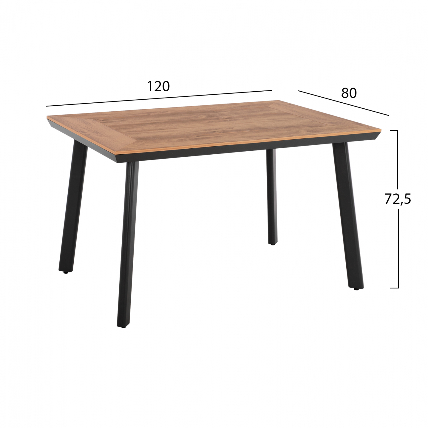 ΣΕΤ ΤΡΑΠΕΖΑΡΙΑΣ 5ΤΜΧ ΤΡΑΠΕΖΙ ΑΝΘΡΑΚΙ 120x80 ΚΑΙ ΠΟΛΥΘΡΟΝΑ ΜΕ ΣΧΟΙΝΙ FB911535.02