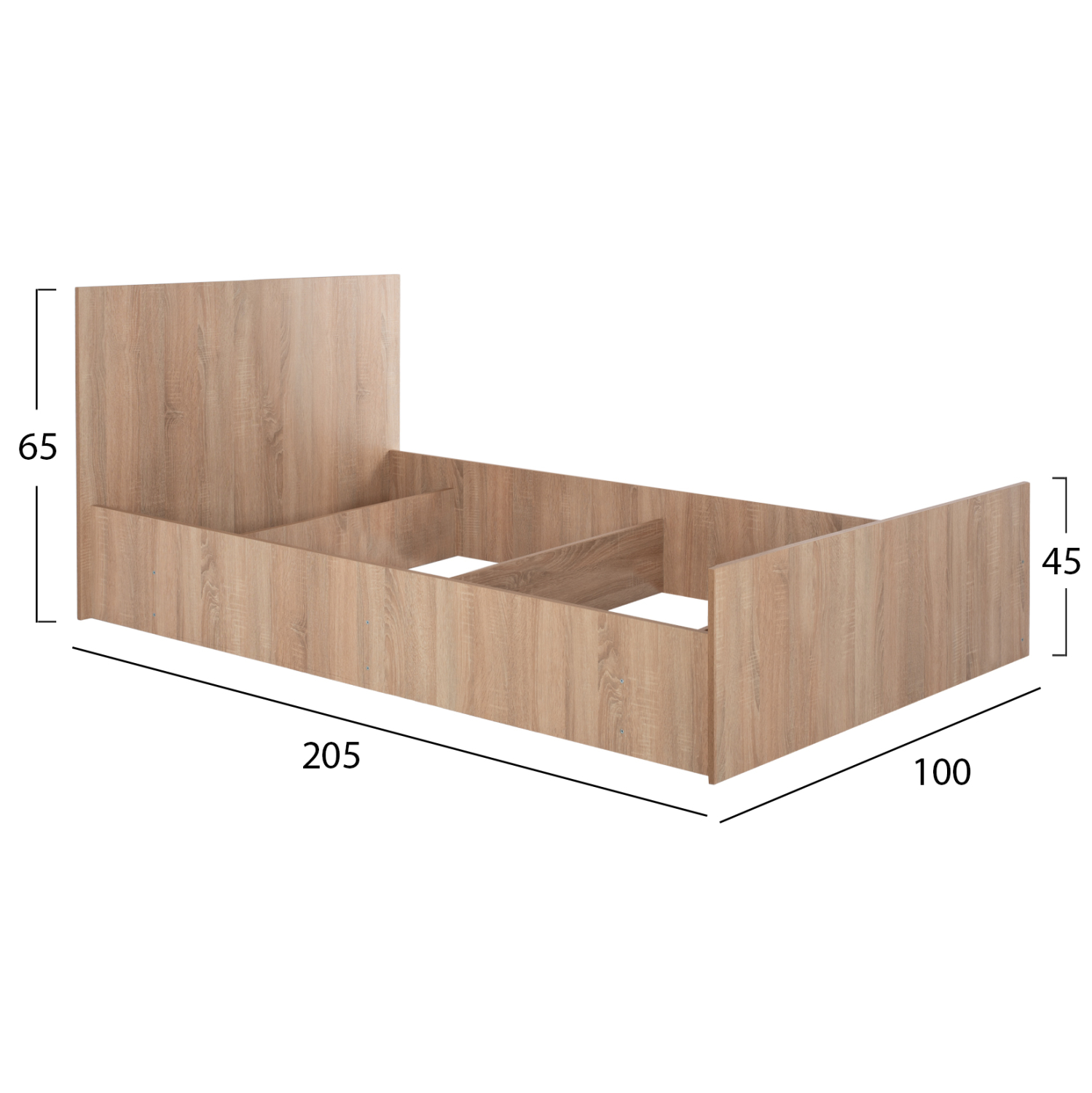 ΚΡΕΒΑΤΙ ΜΟΝΟ 90X200 SONΟMA OAK FB92433.01