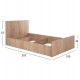 ΚΡΕΒΑΤΙ ΜΟΝΟ 90X200 SONΟMA OAK FB92433.01