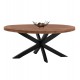 ΤΡΑΠΕΖΙ FB98483.11 OVAL 6εκ. ΠΑΧΟΣ ΑΠΟ ΜΑΣΙΦ ΞΥΛΟ MANGO 210x100x78Υ εκ.