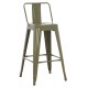 ΣΚΑΜΠΟ ΜΕΣΑΙΟΥ ΥΨΟΥΣ ΜΕΤΑΛΛΙΚΟ ΣΕ DARK OLIVE GREEN FB98574.03 42x42x98 cm.