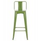 ΣΚΑΜΠΟ BAR ΜΕΤΑΛΛΙΚΟ ME ΠΛΑΤΗ ΣΕ LIGHT OLIVE GREEN FB98643.13 43Χ43Χ100Yεκ.
