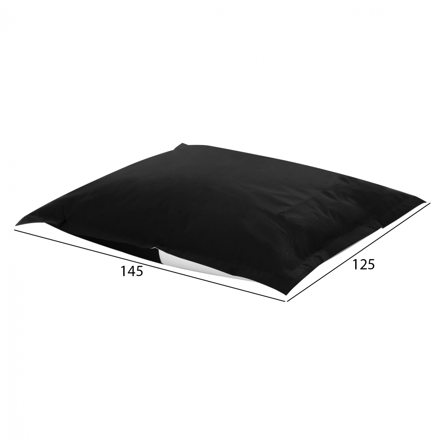 ΠΟΥΦ BLOOM ΜΑΞΙΛΑΡΑ ΘΑΛΑΣΣΗΣ FB95113.14 ΜΑΥΡΟ ΜΕ UV PROTECTION 125x145 εκ.