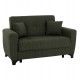 ΚΑΝΑΠΕΣ ΚΡΕΒΑΤΙ ΔΙΘΕΣΙΟΣ ΨΗΛΗ ΠΛΑΤΗ DARK OLIVE FB93243.05 160x84x88 εκ.