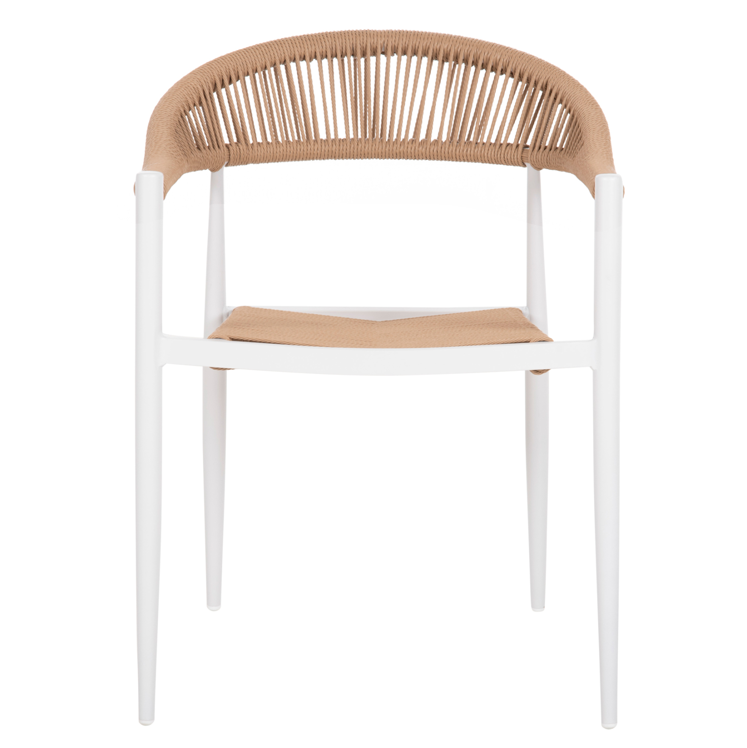 ΠΟΛΥΘΡΟΝΑ ΑΛΟΥΜΙΝΙΟΥ ΛΕΥΚΗ PΕ RATTAN ΜΠΕΖ FB95854.01 56x55,5x78Υεκ.