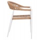 ΠΟΛΥΘΡΟΝΑ ΑΛΟΥΜΙΝΙΟΥ ΛΕΥΚΗ PΕ RATTAN ΜΠΕΖ FB95854.01 56x55,5x78Υεκ.