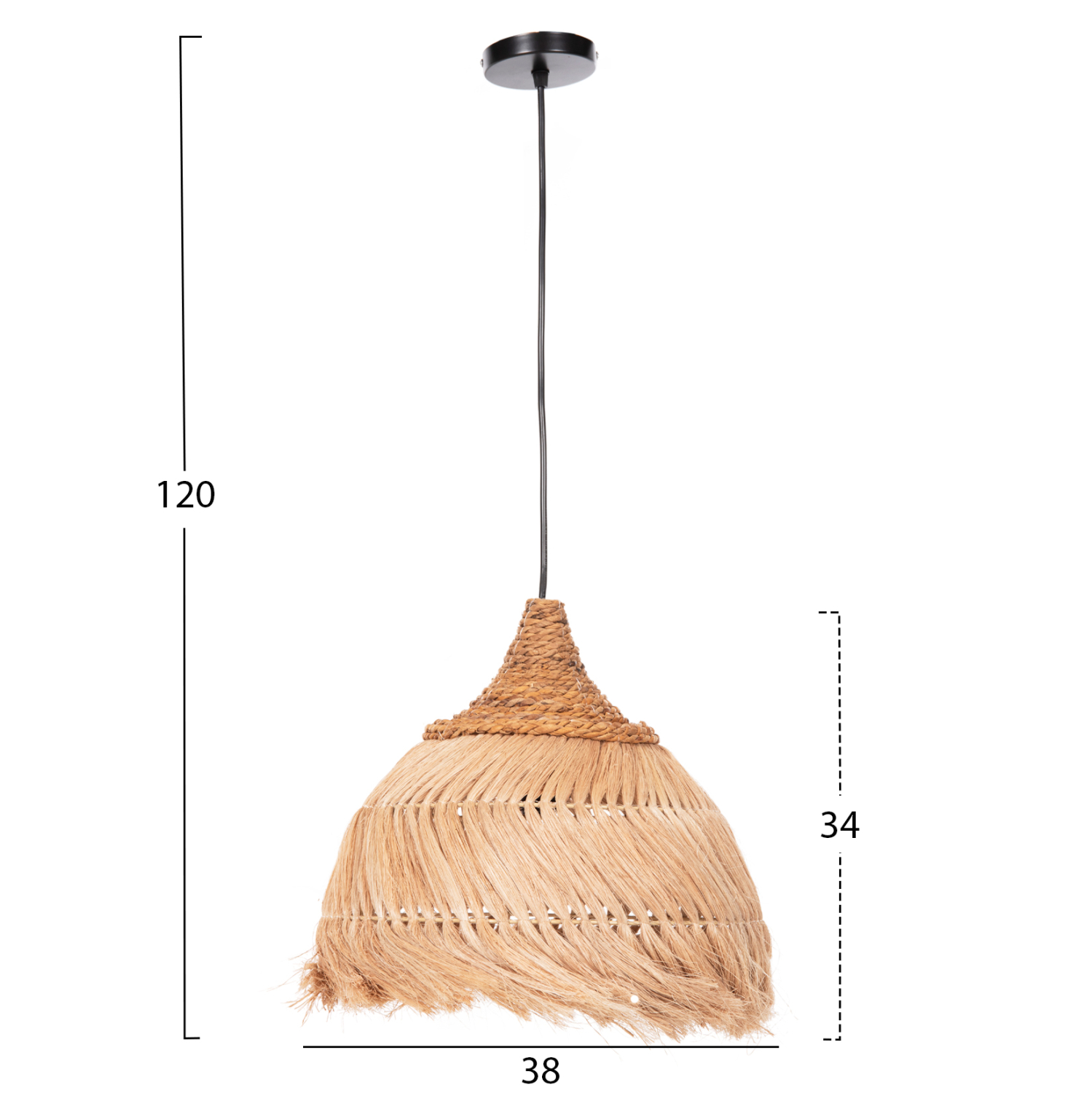 ΦΩΤΙΣΤΙΚΟ ΟΡΟΦΗΣ ΑΠΟ ΙΝΕΣ MENDONG GRASS ΣΕ ΦΥΣΙΚΟ Φ38x34-120Yεκ.FB97776