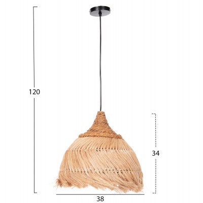 ΦΩΤΙΣΤΙΚΟ ΟΡΟΦΗΣ ΑΠΟ ΙΝΕΣ MENDONG GRASS ΣΕ ΦΥΣΙΚΟ Φ38x34-120Yεκ.FB97776