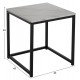 ΖΙΓΚΟΝ GRELAY 2 ΤΕΜ MDF ΟΨΗ ΜΑΡΜΑΡΟΥ & ΜΕΤΑΛΛΟ FB98762.12 45Χ45Χ50εκ. & 37Χ37Χ43 εκ.