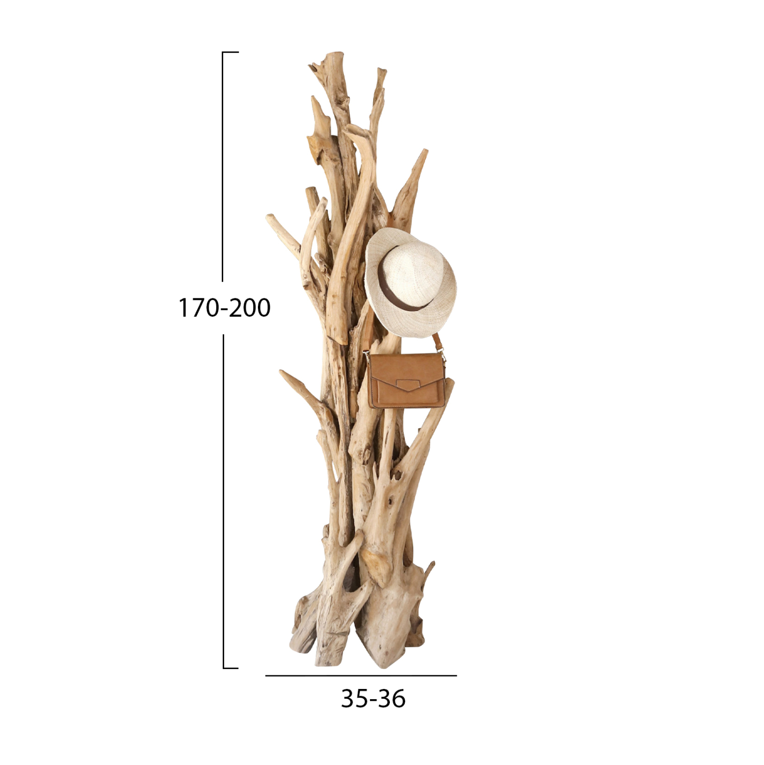 ΚΑΛΟΓΕΡΟΣ FB99367 ΑΠΟ ΜΑΣΙΦ ΞΥΛΟ TEAK ΦΥΣΙΚΟ 36x30x183Υεκ.