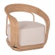 ΠΟΛΥΘΡΟΝΑ ΑΠΟ RATTAN ΦΥΣΙΚΟ-ΕΚΡΟΥ ΜΑΞΙΛΑΡΙ FB99478 81x59x70Y εκ.