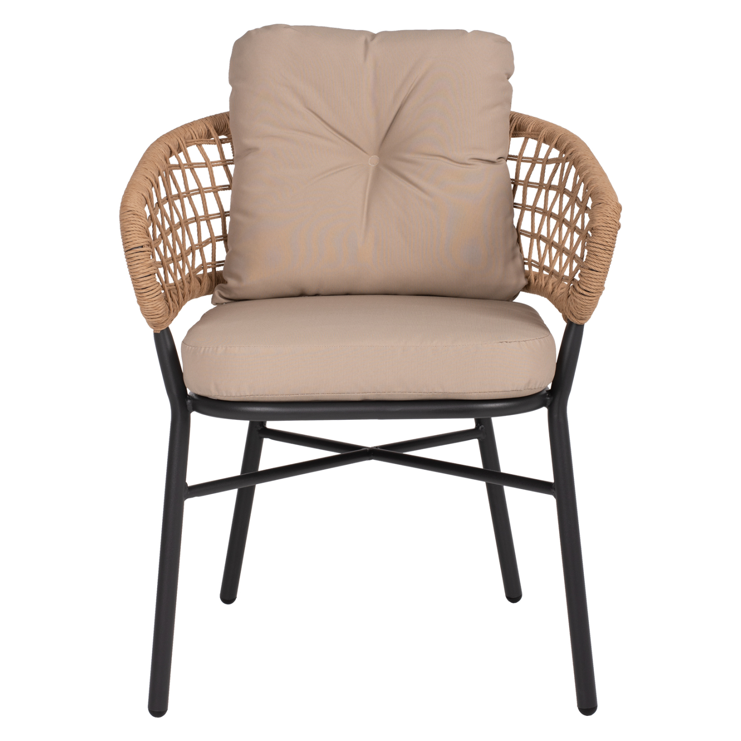 ΠΟΛΥΘΡΟΝΑ ΑΛΟΥΜΙΝΙΟΥ DARK GREY ΕΠΑΓΓΕΛΜ. RATTAN ΜΑΞΙΛΑΡΙ ΜΠΕΖ FB95863.01 60x56x84 εκ.