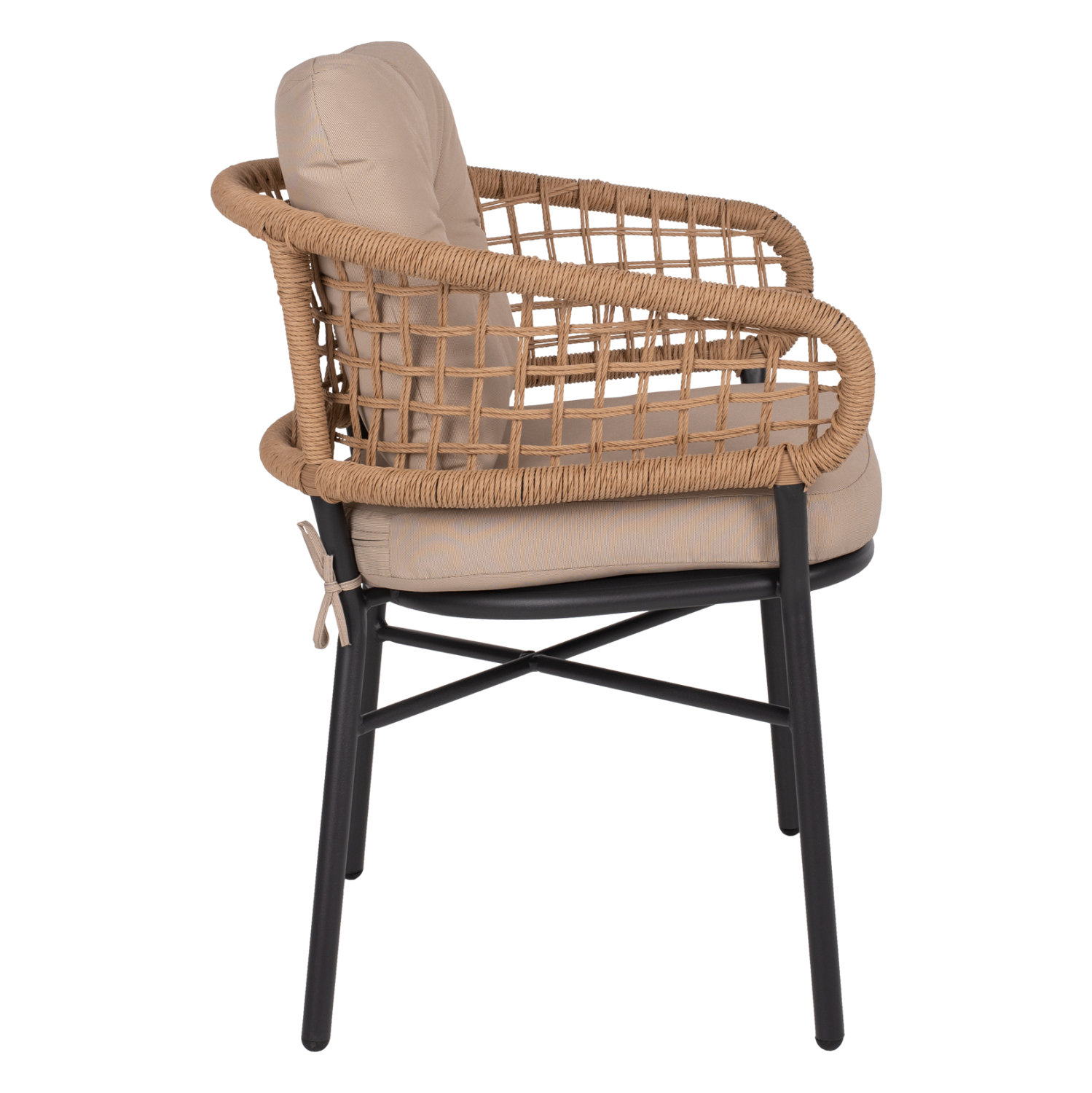 ΠΟΛΥΘΡΟΝΑ ΑΛΟΥΜΙΝΙΟΥ DARK GREY ΕΠΑΓΓΕΛΜ. RATTAN ΜΑΞΙΛΑΡΙ ΜΠΕΖ FB95863.01 60x56x84 εκ.