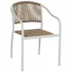ΠΟΛΥΘΡΟΝΑ ΑΛΟΥΜΙΝΙΟΥ ΛΕΥΚΟ ΜΕ PE RATTAN WICKER FB95856.01 57x63x80Yεκ.