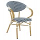 ΠΟΛΥΘΡΟΝΑ BAMBOO LOOK FB95861.02 ΜΠΛΕ-ΛΕΥΚΟ 59x56x82Yεκ.