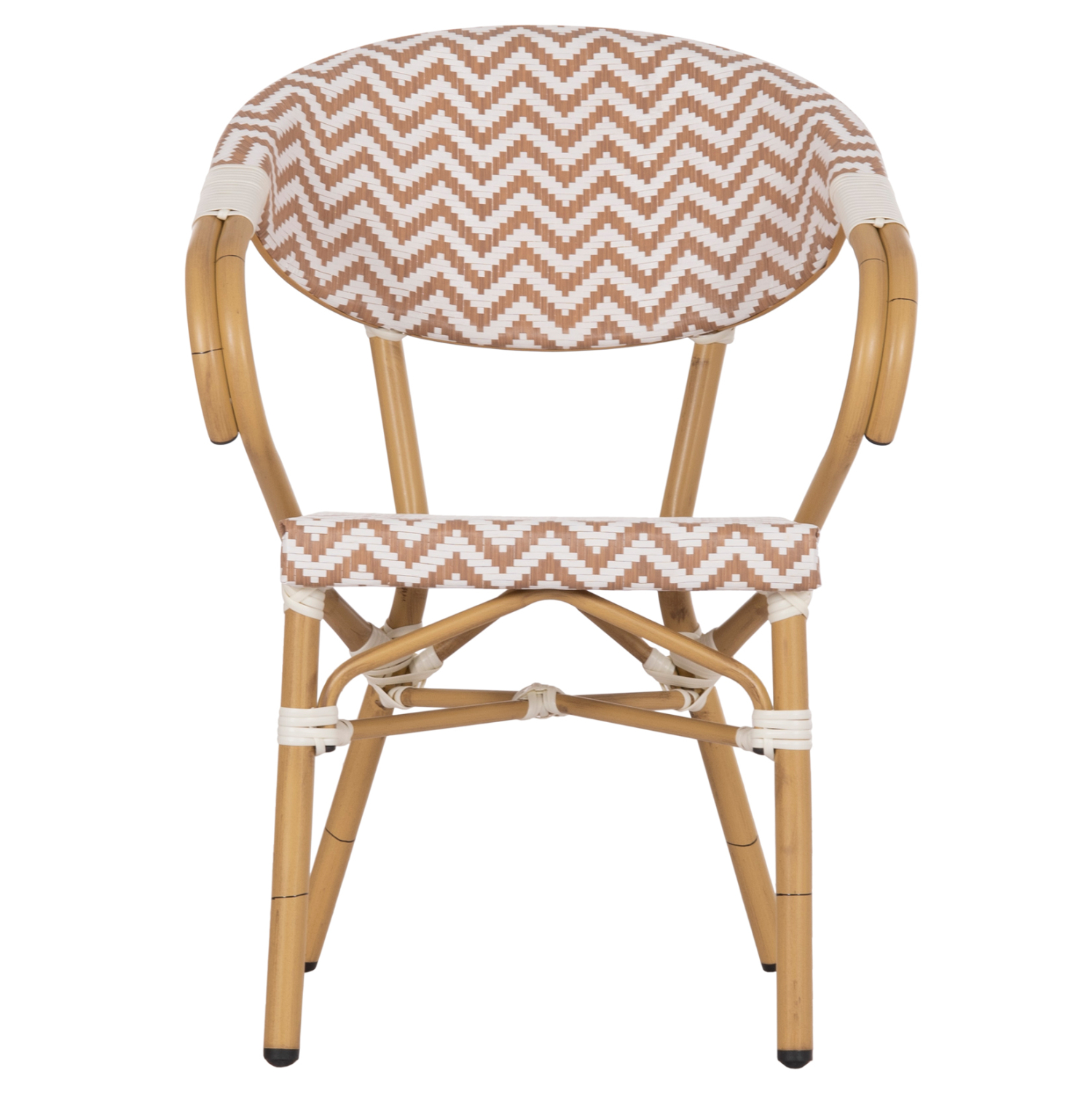 ΠΟΛΥΘΡΟΝΑ BAMBOO LOOK FB95861.03 ΚΑΦΕ-ΛΕΥΚΟ 58.5x58x82Υεκ.