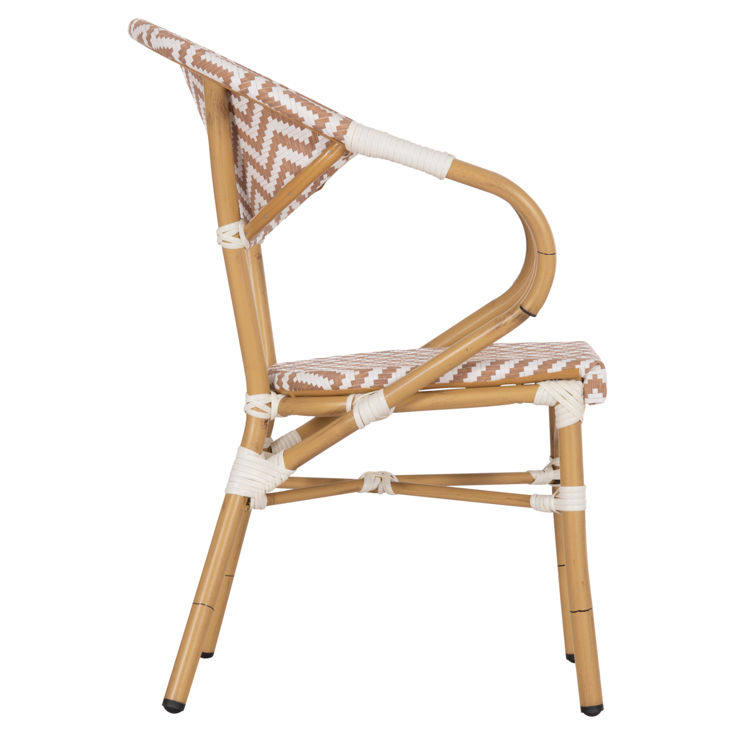 ΠΟΛΥΘΡΟΝΑ BAMBOO LOOK FB95861.03 ΚΑΦΕ-ΛΕΥΚΟ 58.5x58x82Υεκ.