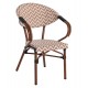 ΠΟΛΥΘΡΟΝΑ BAMBOO LOOK FB95861.03 ΚΑΦΕ-ΛΕΥΚΟ 58.5x58x82Υεκ.