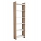 ΒΙΒΛΙΟΘΗΚΗ FB99226.12 ΜΕΛΑΜΙΝΗΣ SONΟMA-ΛΕΥΚΟ 48,5x22x160Υεκ.