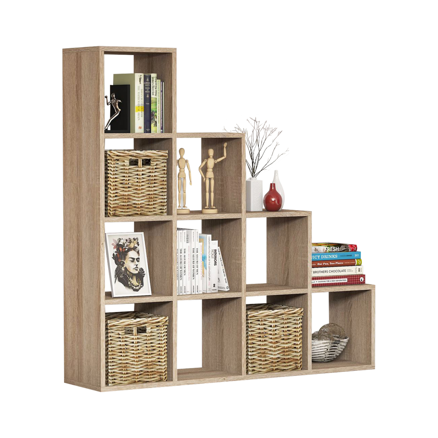 ΒΙΒΛΙΟΘΗΚΗ ΜΕΛΑΜΙΝΗΣ SONΟMA 120x30x123,6Υεκ.FB99238.12