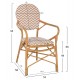 ΠΟΛΥΘΡΟΝΑ ΑΛΟΥΜΙΝΙΟΥ BAMBOO LOOK ΦΥΣΙΚΟ - ΛΕΥΚΟ FB95928.03 55x58x95Yεκ.