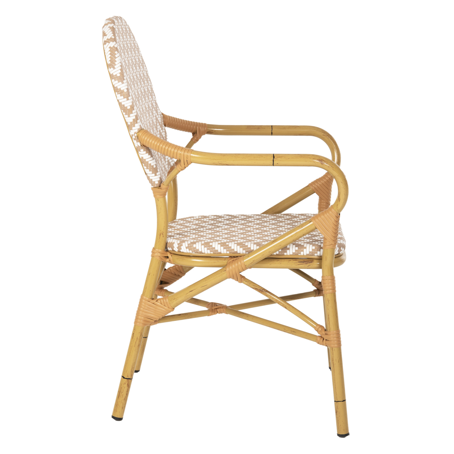 ΠΟΛΥΘΡΟΝΑ ΑΛΟΥΜΙΝΙΟΥ BAMBOO LOOK ΦΥΣΙΚΟ - ΛΕΥΚΟ FB95928.03 55x58x95Yεκ.