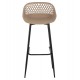 ΣΚΑΜΠΟ ΠΟΛΥΠΡΟΠΥΛΕΝΙΟΥ ΚΑΠΟΥΤΣΙΝΟ ΜΕ ΜΕΤΑΛΛΙΚΑ ΠΟΔΙΑ ΜΑΥΡΑ FB98686.13 46x48x99Υ εκ.