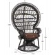 ΠΟΛΥΘΡΟΝΑ FB99342.03 RATTAN ΜΑΥΡΟ-ΜΑΞΙΛΑΡΙ ΜΑΥΡΟ 114x72x150Yεκ.