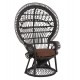 ΠΟΛΥΘΡΟΝΑ FB99342.03 RATTAN ΜΑΥΡΟ-ΜΑΞΙΛΑΡΙ ΜΑΥΡΟ 114x72x150Yεκ.