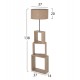 ΦΩΤΙΣΤΙΚΟ ΔΑΠΕΔΟΥ MDF ΣΟΝΑΜΑ-ΜΠΕΖ ΚΑΠΕΛΟ FB97608.03 Φ38x140Υεκ.